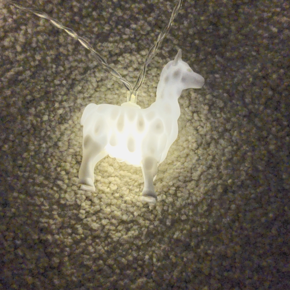 Llama string lights